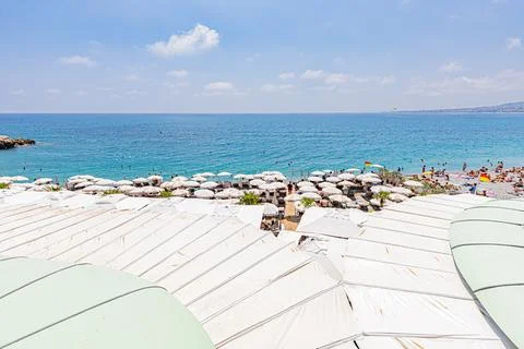 Nice in the middle of summer. Nice en plein ete. Stock Photos