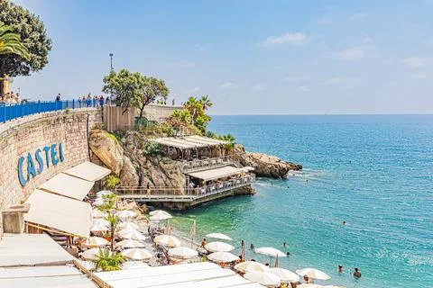 Nice in the middle of summer. Nice en plein ete. Stock Photos