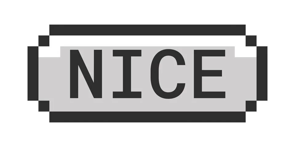 Nice monochrome pixel art button 스톡 일러스트