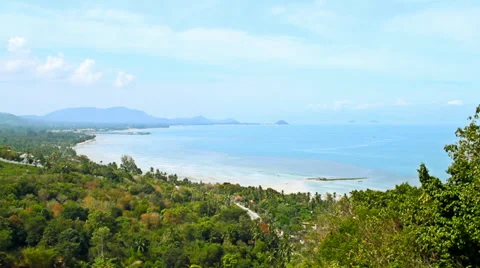 Nice mountain and sea view Stock Footage 37908004