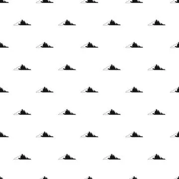 Nice mountain pattern seamless Stock Illustration