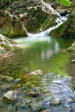 Nice mountain stream Stock Photos