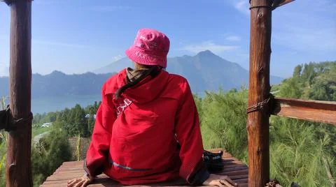 Nice mountain view on vacation Stock Photos