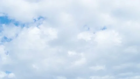 Nice moving white cirrus cloud in horizon, Beautiful blue sky and cloudscape Stock Footage 234764641