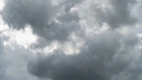 Nice moving white cirrus cloud in horizon, Beautiful blue sky and cloudscape Stock Footage 234794774