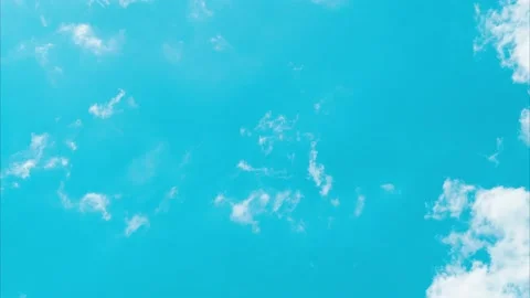 Nice moving white cirrus cloud in horizon, Beautiful blue sky and cloudscape 스톡 동영상 236288246