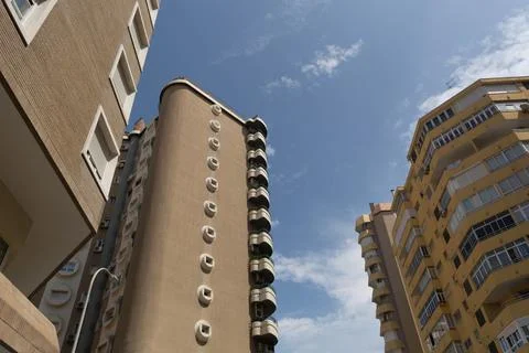 Nice multi-storey house Stock Photos