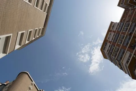 Nice multi-storey house Stock Photos