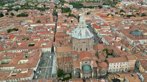 Nice nature, architecture and landscape of Pavia city of Italy. Stock Footage 252853011