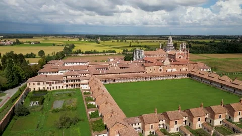 Nice nature, architecture and landscape of Pavia city of Italy. Stock Footage 252853142