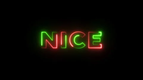 Nice Neon Text advertisement promo animation video with dark background . High-q Stock Footage 295977995