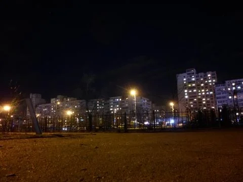 Nice Night City Life Stock Photos