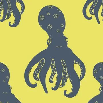 Nice octopus pattern Stock Illustration