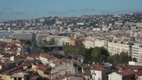 Nice Panoramic View Over Old Town Rooftops. Stock Footage 329584934