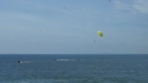 Nice - Parasailing Video stock 133416109