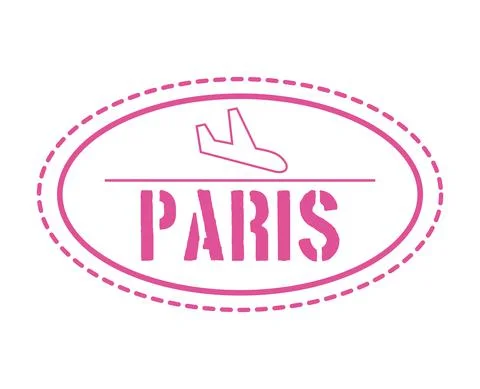 Nice paris stamp イラスト素材