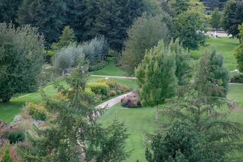 Nice park in germany Stock Photos