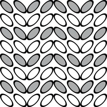 Nice pattern with stylized grey leaves Stock Illustration
