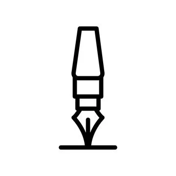 This is a Nice Pen Icon Design Stock Illustration