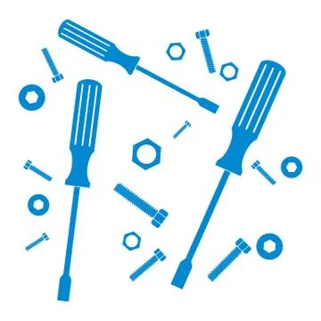 Nice picture of a colored tools Stock-Illustration