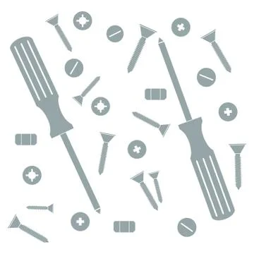 Nice picture of a colored tools Stock Illustration