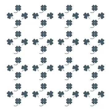 Nice picture from various pieces of clover located around Stock Illustration