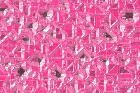 Nice pink optic wire crystals pattern digital graphic texture background Illustrazione stock