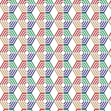 Nice Polygon Pattern Design Template Stock Illustration