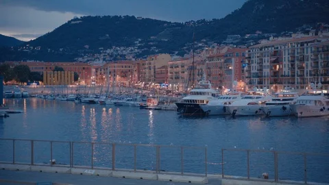 Nice Port 2 Stock Footage 93802391