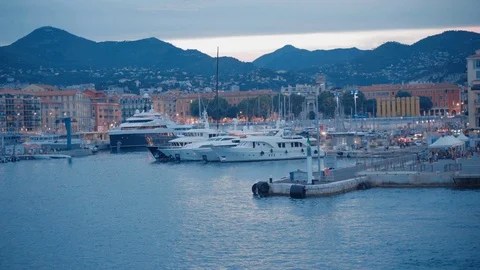 Nice port Stock Footage 93800040