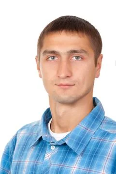 Nice portrait of young man Stock Photos