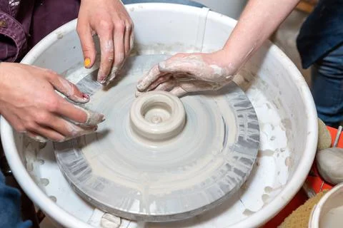 Nice potery handmade Stock Photos