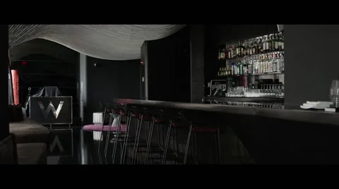 Nice professional bar/lounge Stock Footage 57096107