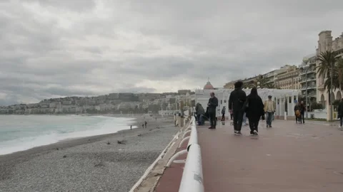 Nice Promenade Stock Footage 266823831