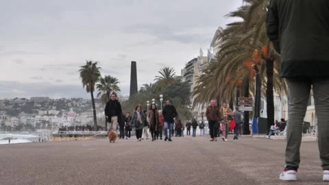 Nice Promenade Stock Footage 266824958