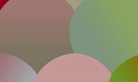 Nice Red and light green circles background, digitally created Stock Illustration