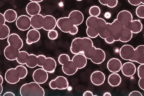 Nice red huge amount of bio primitive organisms background 스톡 일러스트