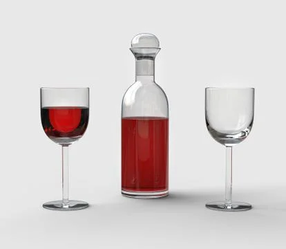 Nice Red Wine Stock Illustration