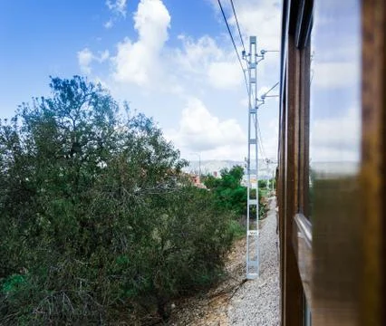 A nice ride with a train Stock Photos