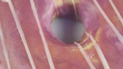 Nice round doughnut with a hole. Stock Footage 107078352