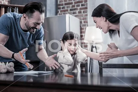 Nice sad girl closing her eyes Stock Photos