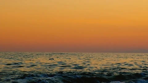 Nice sea view with waves. Selective focus. Stock Footage 168466024