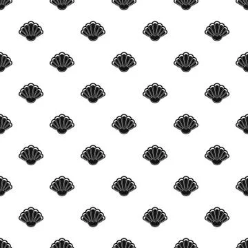Nice shell pattern seamless vector Stock Illustration