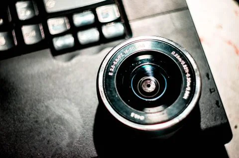 Nice shot of a lens Stock Photos