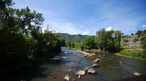 A nice shot of a scenic river in Durango, Colorado. Filmed in 4K UHD. Stock Footage 54261502