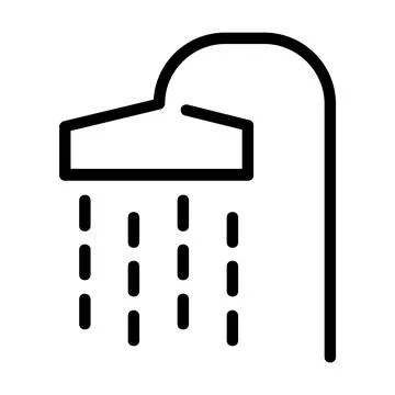 Nice Shower Icon Design Nice to See Stock Illustration