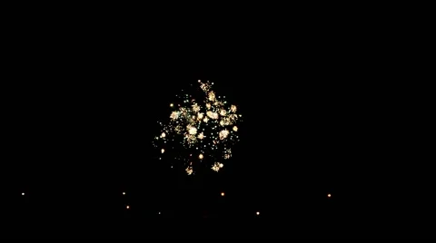 Nice single firework Stock Footage 45969134