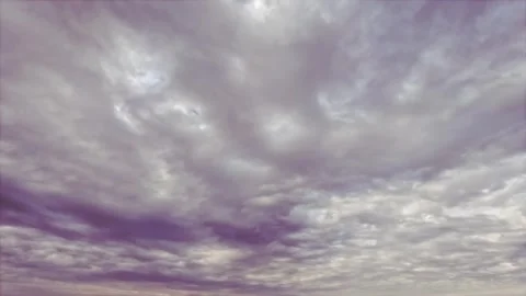 Nice sky timelapse with massive gray rain clouds - loop video 動画素材 252820154