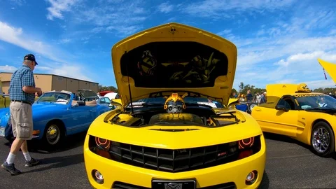 A nice slow smooth steady push in shot of the engine compartment of this Stock Footage 126140846