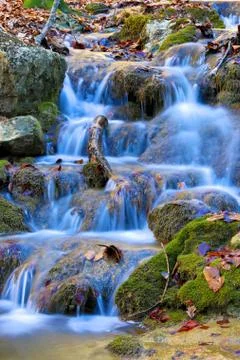 Nice small waterfall Stock Photos